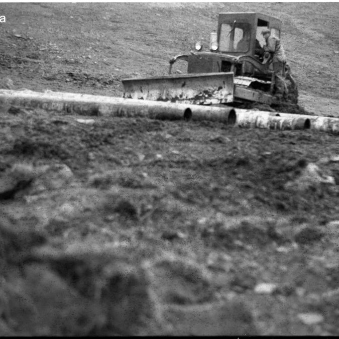 Vatnslögnin ofan úr Gili