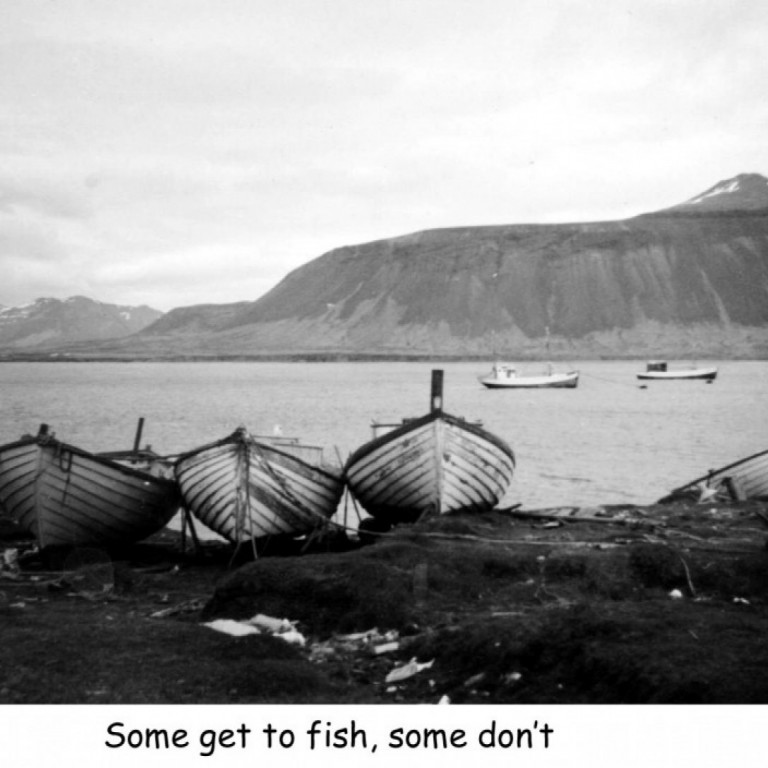Uppsátur við Lengjuna. Sést til Bjarnarhafnarfjalls fjær, Grundarmön nær.