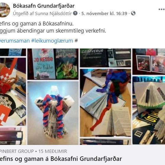 Hópur með safni skemmtilegra viðfangsefna og gefins bókum: https://www.facebook.com/groups/134633680400401