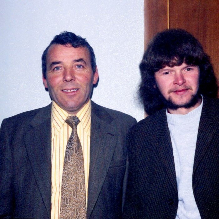 Grundarfjörður; Garðar Gunnarsson og Bjarni Eyjólfsson. Árið er 1979.