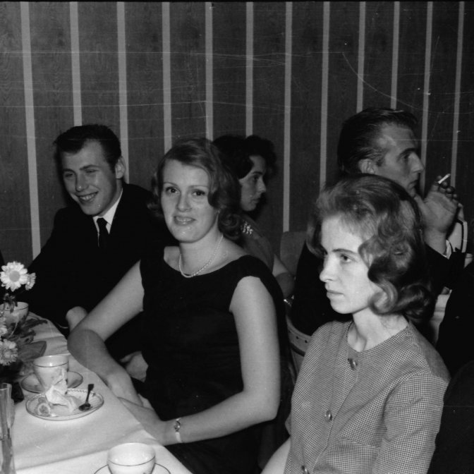 Skemmtun á Röstinni Hellissandi, Móses Geirmundsson, Dóra Haraldsdóttir, Rósa Geirmundsdóttir og Vilhjálmur Pétursson.