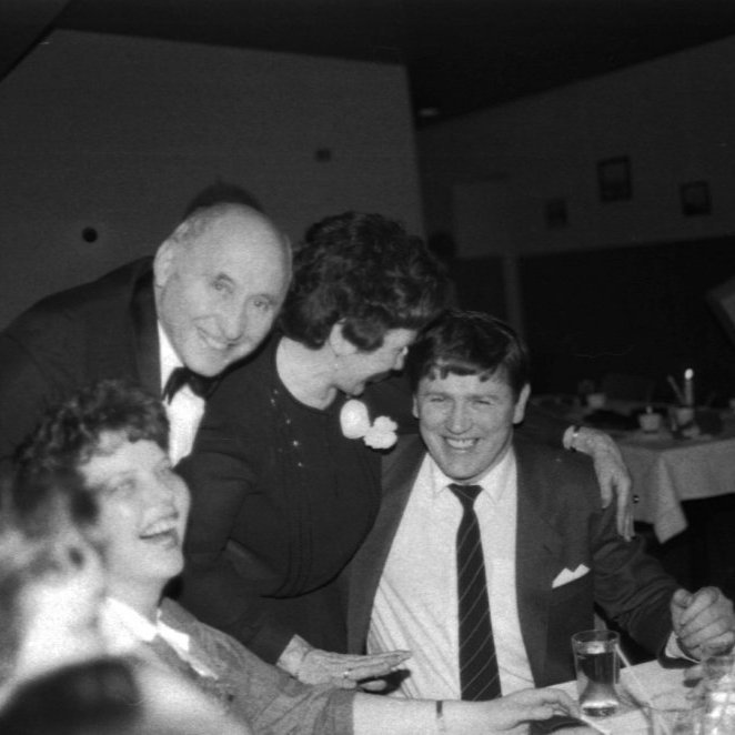 Alltaf stuð á þorrablóti. Hér eru þau Bryndís Theódórsdóttir, Guðmundur Runólfsson, Inga Kristjánsdóttir og Guðni E. Hallgrímsson.