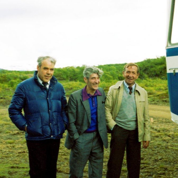 Ferðalag eldri borgara; Hjálmar Gunnarsson, Ólafur Ólafsson og Kristján Kristjánsson.