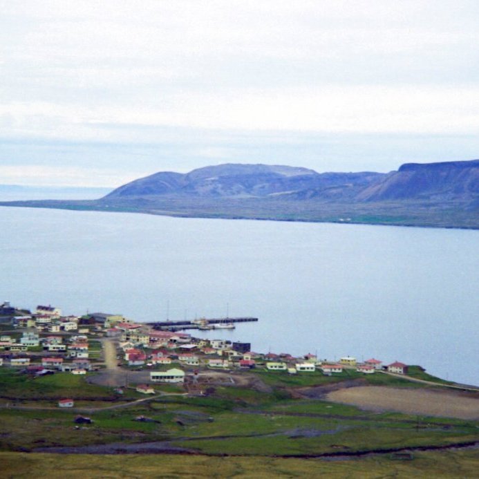 Grundarfjörður árið 1972. Séð yfir þorpið.