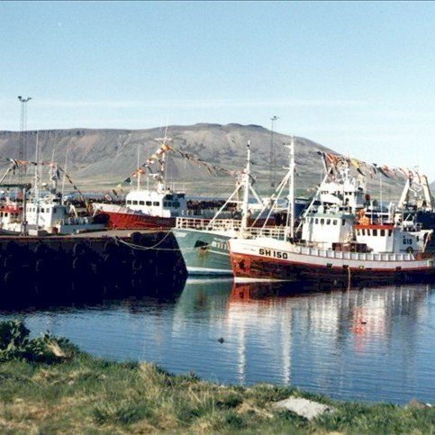 Grundarfjarðarhöfn á sjómannadegi.