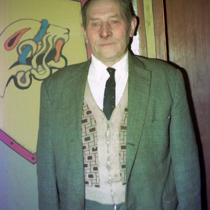 Þessi reffilegi maður er Sigurður Stefánsson frá Eiði (Siggi Sterki