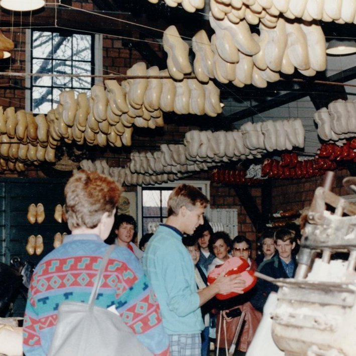 Utanlandsferð starfsfólks Soffaníasar Cecilssonar. Talið frá vinstri; Eva Margrét Jónsdóttir, Auðbjörg Árnadóttir, Rósa Sigurþórsdóttir, Kristín Friðfinnsdóttir og Sigmundur Magnús Elíasson.