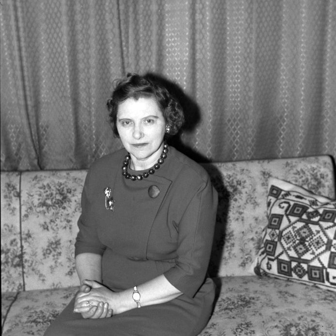 Guðríður Sigurðardóttir símstöðvarstjóri.