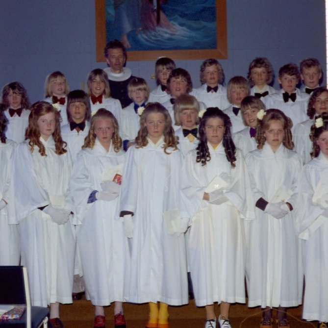 Neðri röð frá vinstri, Steinunn Hrund Jóhannsdóttir, Jóna Björk Ragnarsdóttir, Jóhanna Guðmundsdóttir, Hafdís Gísladóttir, Fjördís Fríða Jónsdóttir, Harpa Karlsdóttir og Vilborg Jónsdóttir, efriröð frá vinstri, Trausti Björgvinsson, Ólafur Jón Guðmundsson, Emil Emilsson, Viktor Ívar Ström, Sigmundur Magnús Elíasson, Sævar Pálsson, Kristbjörn Rafnsson, Hinrik Hringsson, Sigurþór Þórólfsson, Lárus Guðbjörn Þorvarðarson, Svanur Guðmundsson, Sigurbjörn Magnússon, Jón Sigurðsson, Óskar Arnórsson og Jens Kristján Jensson.