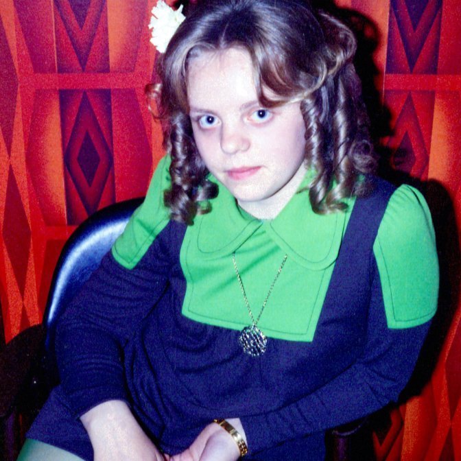 Harpa Karlsdóttir á fermingardaginn sinn