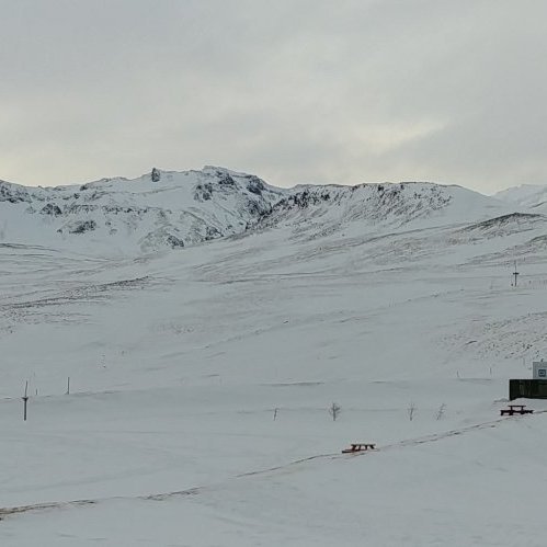 Tjaldstæðið að vetri