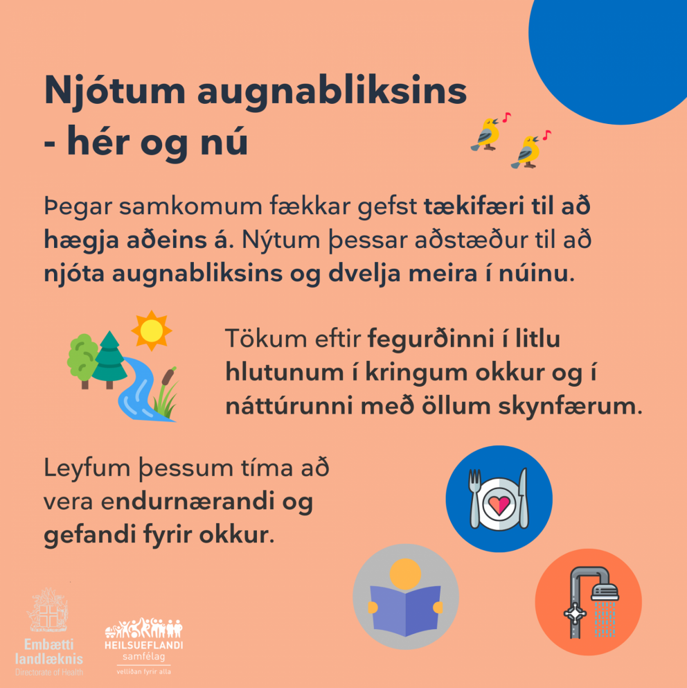 Hvatning landlæknisembættis og heilsueflandi samfélaga.