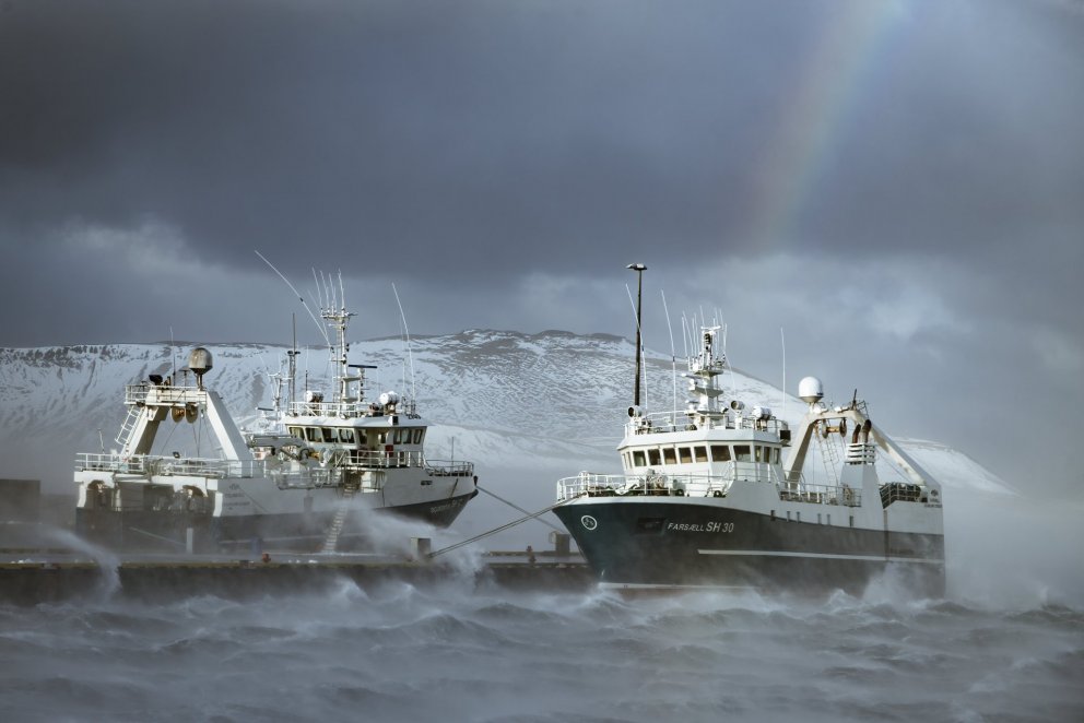 Grundarfjarðarhöfn, 6 kwietnia 2020. Aðalgeir Vignis.