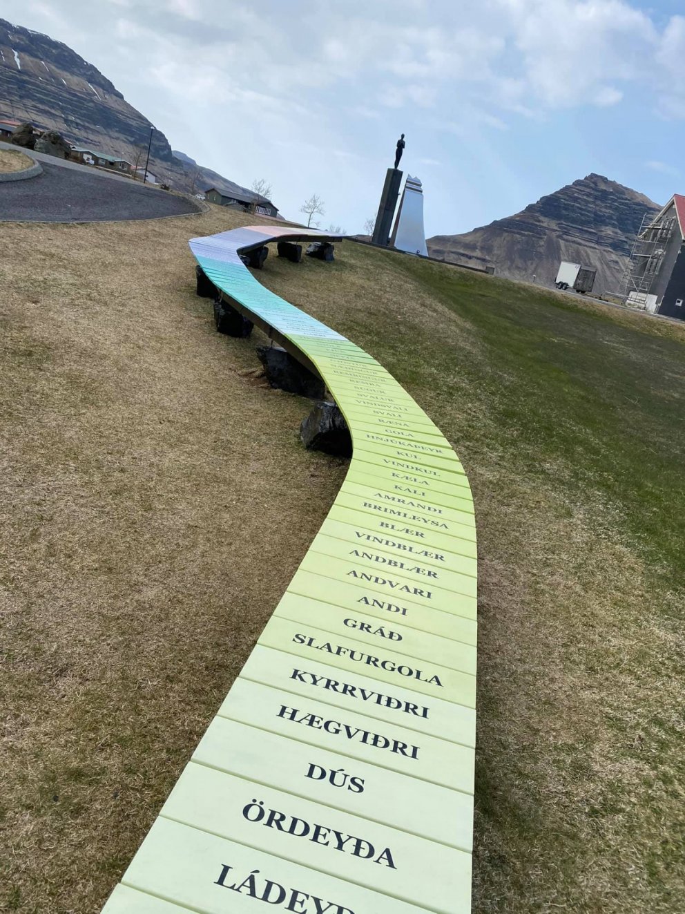 Veðurhorfur - nýtt listaverk afhjúpað í Grundarfirði