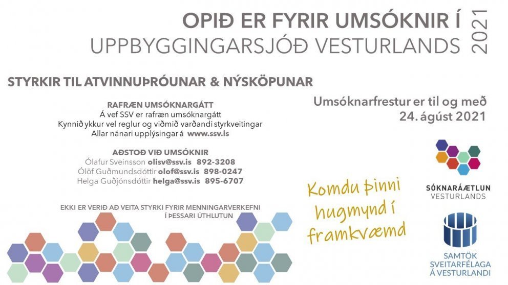 Uppbyggingarsjóður Vesturlands 2021