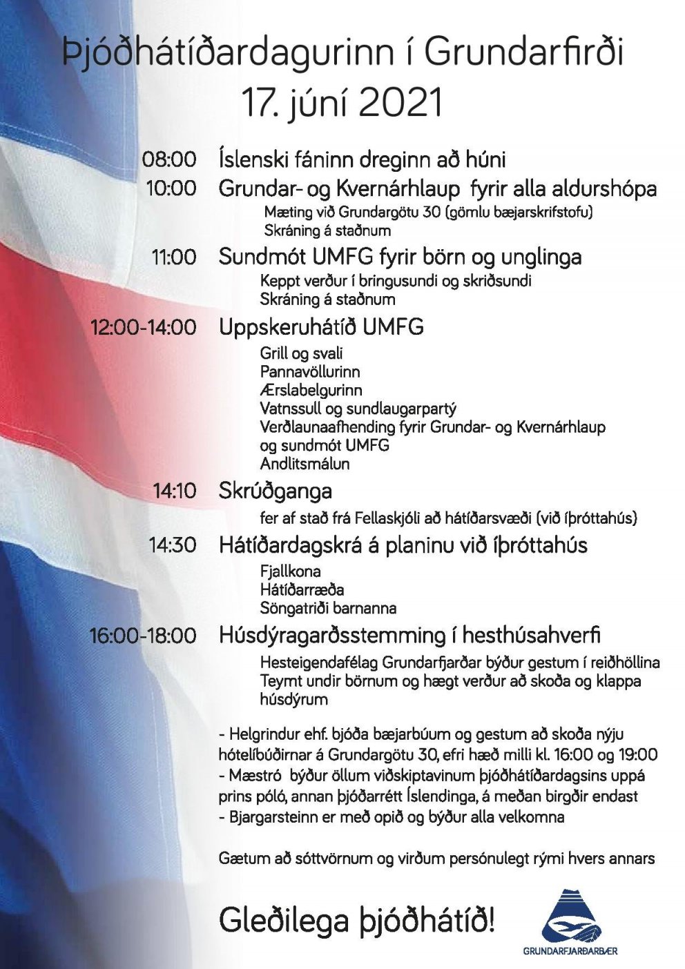 Hátíðarhöld í Grundarfirði 17. júní 2021