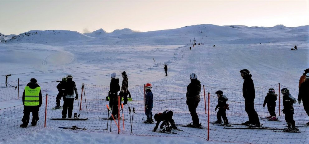 Skíðasvæðið, janúar 2019.