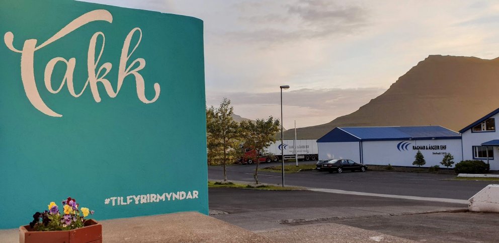 Takk-veggurinn við Samkomuhúsið í Grundarfirði
