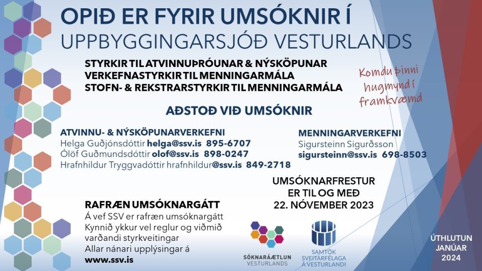 Uppbyggingarsjóður Vesturlands 2024