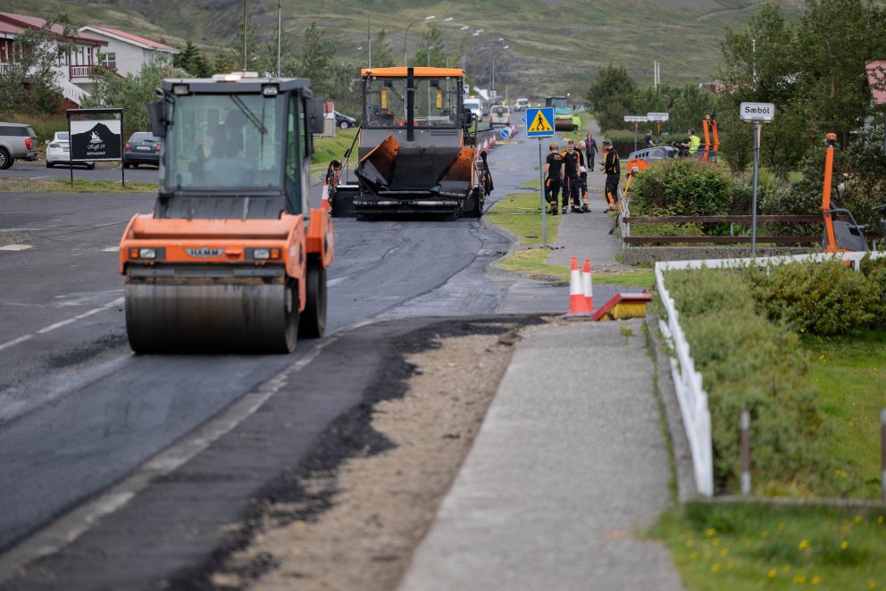 Malbikun á Grundargötu 18. ágúst 2021. Mynd: Tómas Freyr Kristjánsson.
