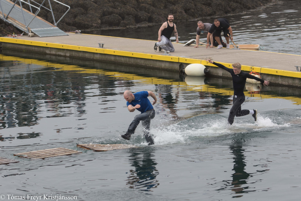 Stuð á sjómannadegi