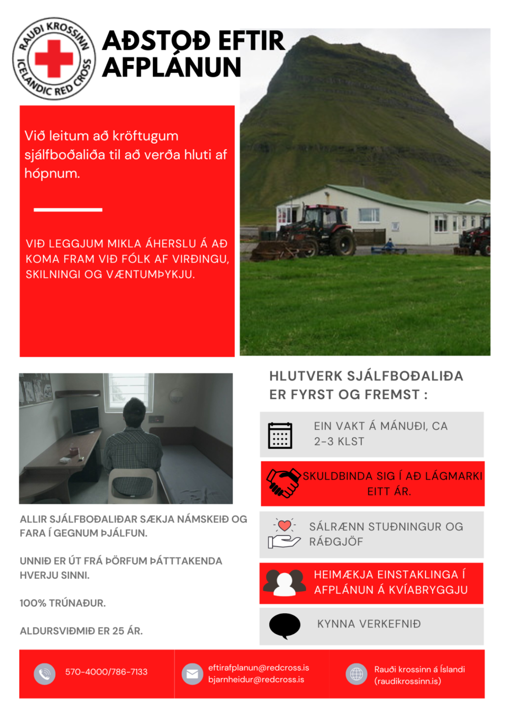 Auglýsing frá Rauða Krossinum