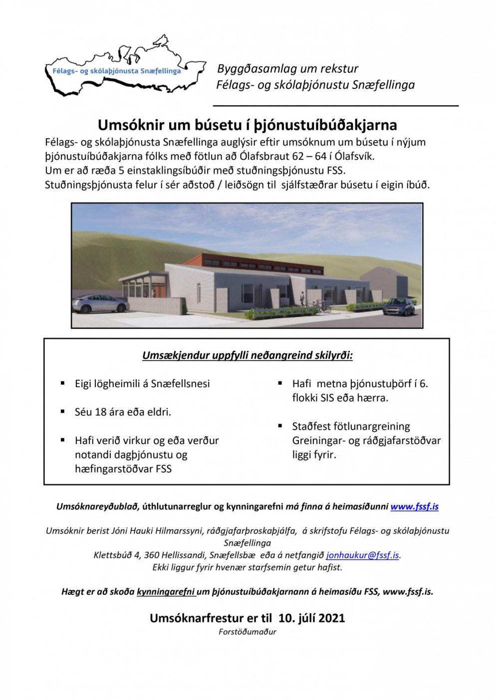 Umsóknir um búsetu í þjónustuíbúðarkjarna