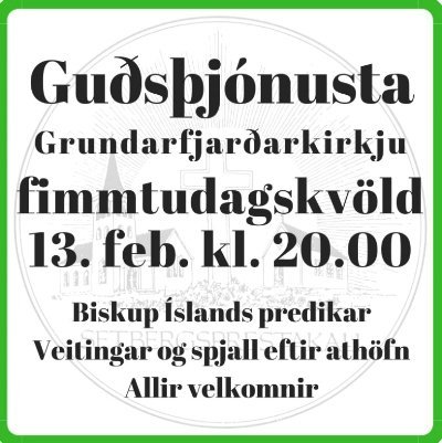 Biskup Íslands kemur í heimsókn
