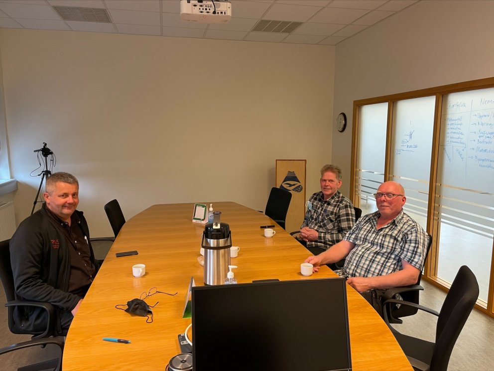 Fundarmenn við undirbúning fjallskila, frá vinstri, Vignir Smári Maríasson varaformaður skipulags- o…