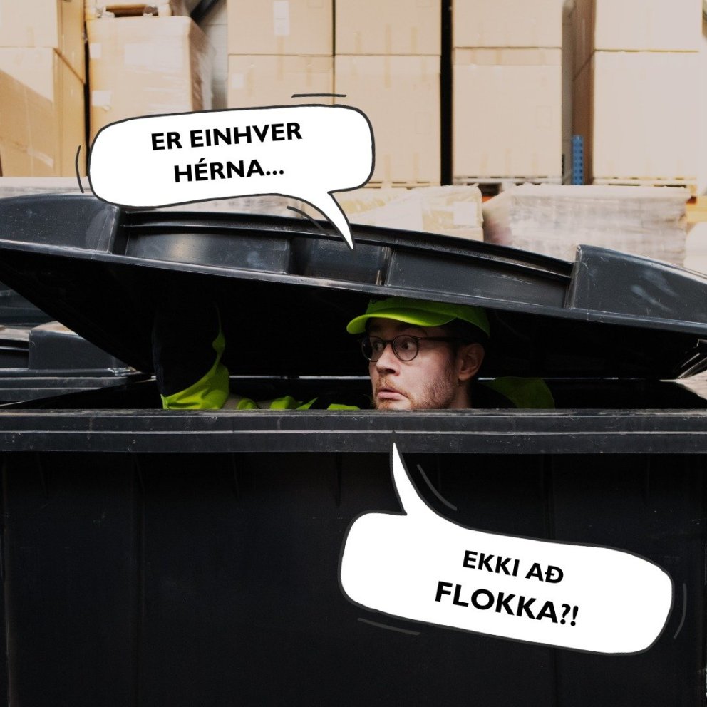 Aukalosun á tunnum fyrir plast og pappa/pappír