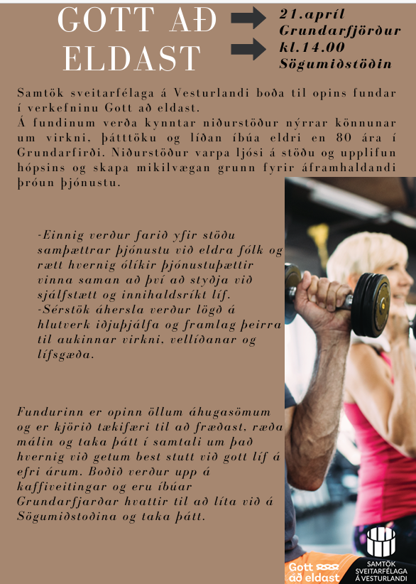 Gott að eldast - Opinn fundur í Sögumiðstöð