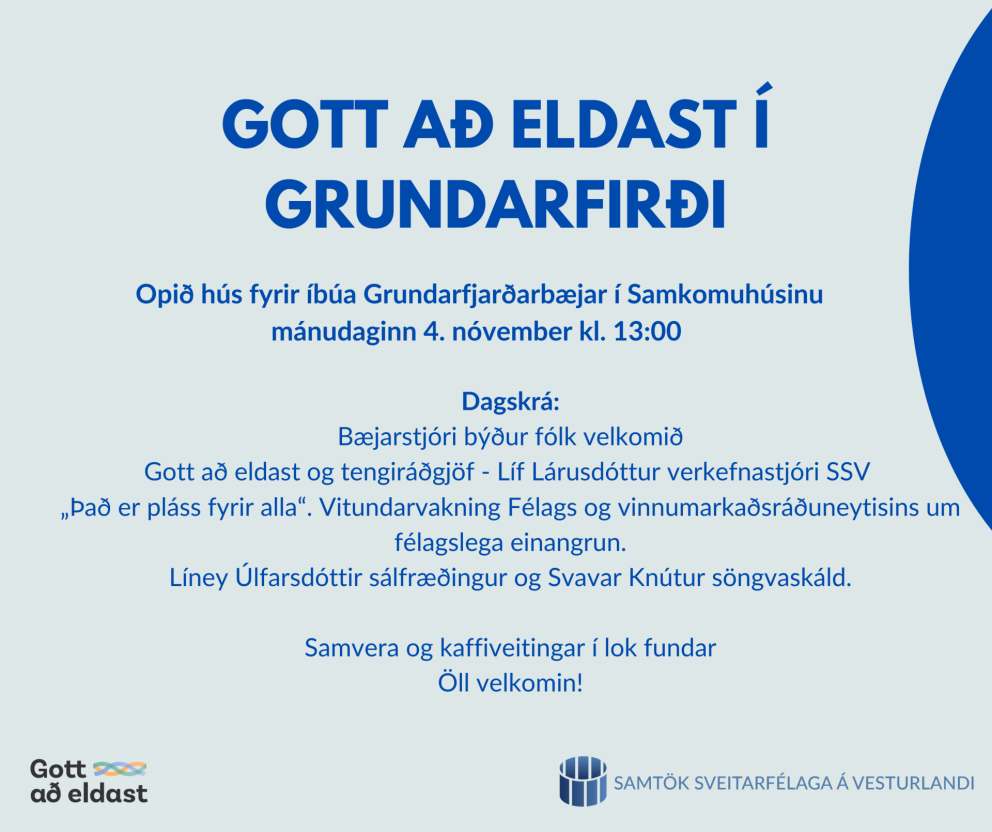 Gott að eldast í Grundarfirði