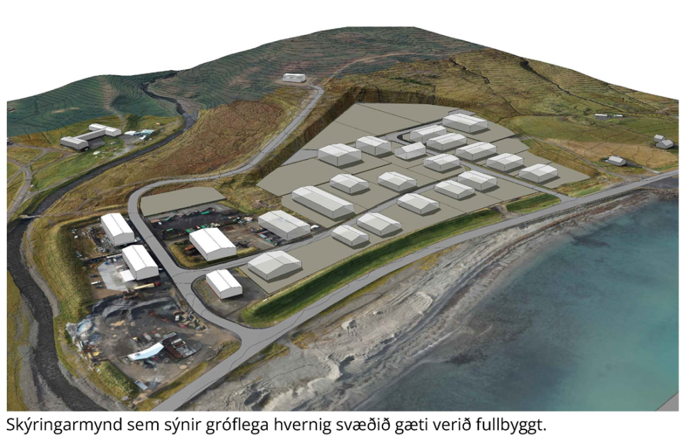 Nýtt deiliskipulag iðnaðarsvæðis vestan Kvernár tekur gildi