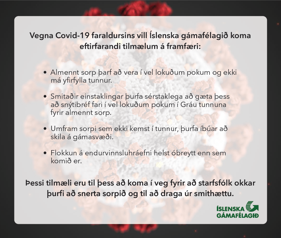 Um frágang sorps, frá Íslenska gámafélaginu