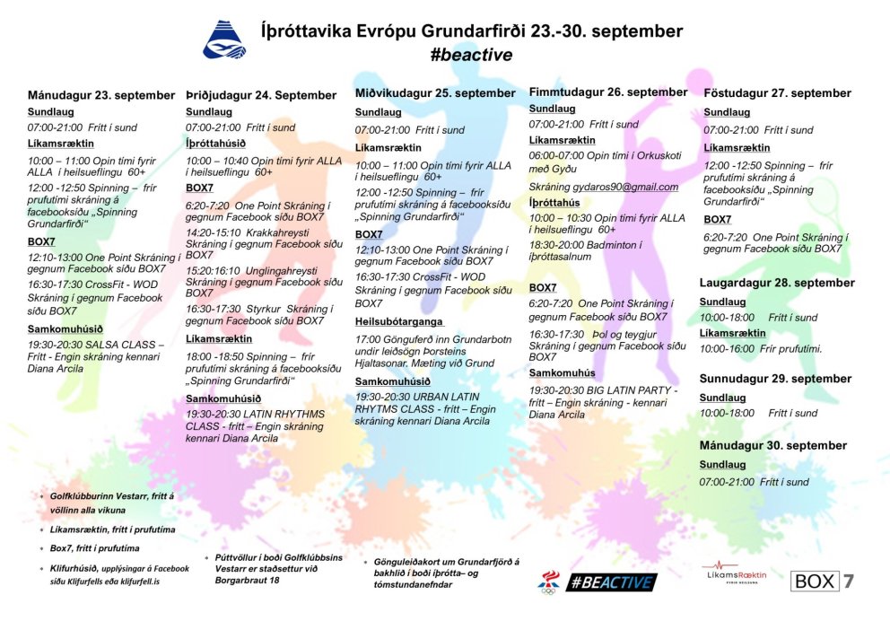 Íþróttavika Evrópu í Grundarfirði