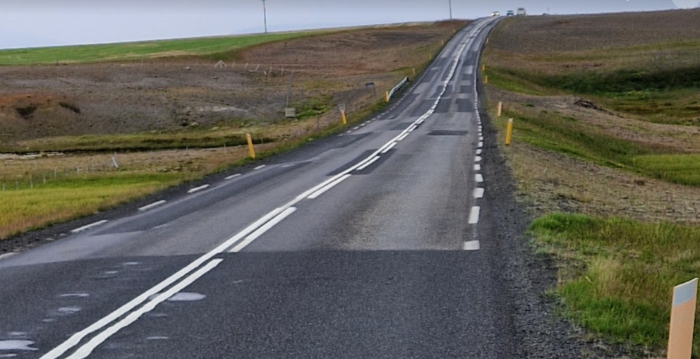 Þjóðvegur 54, við Kaldá, júlí 2023.