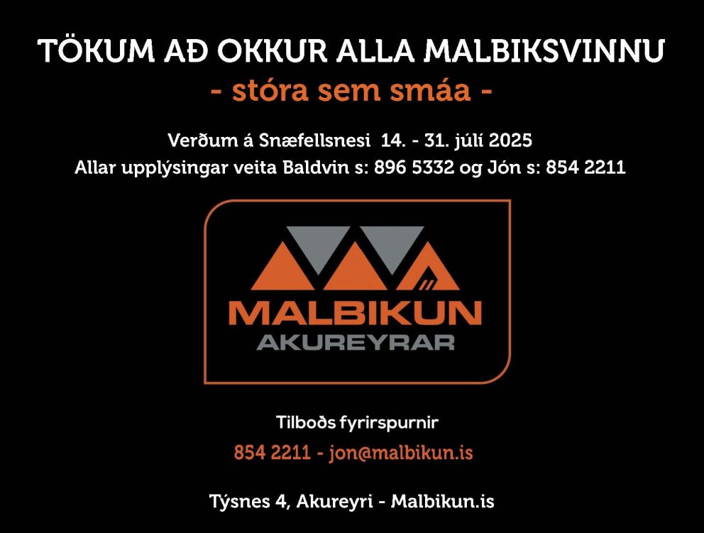 Malbikun Akureyrar á Snæfellsnesi