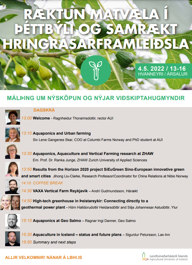 Ræktun matvæla í þéttbýli og samrækt hringrásarframleiðsla