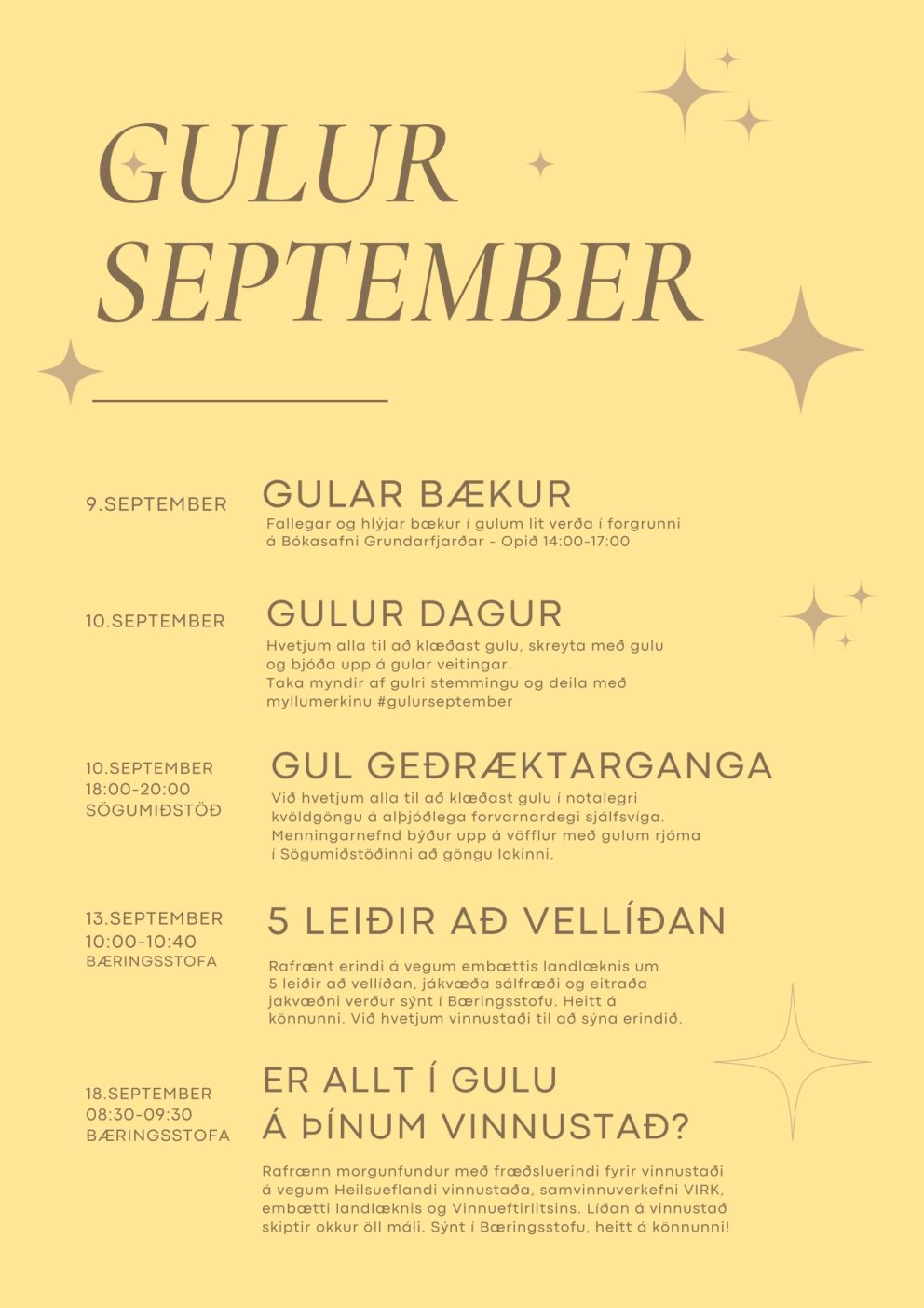 Gulur september