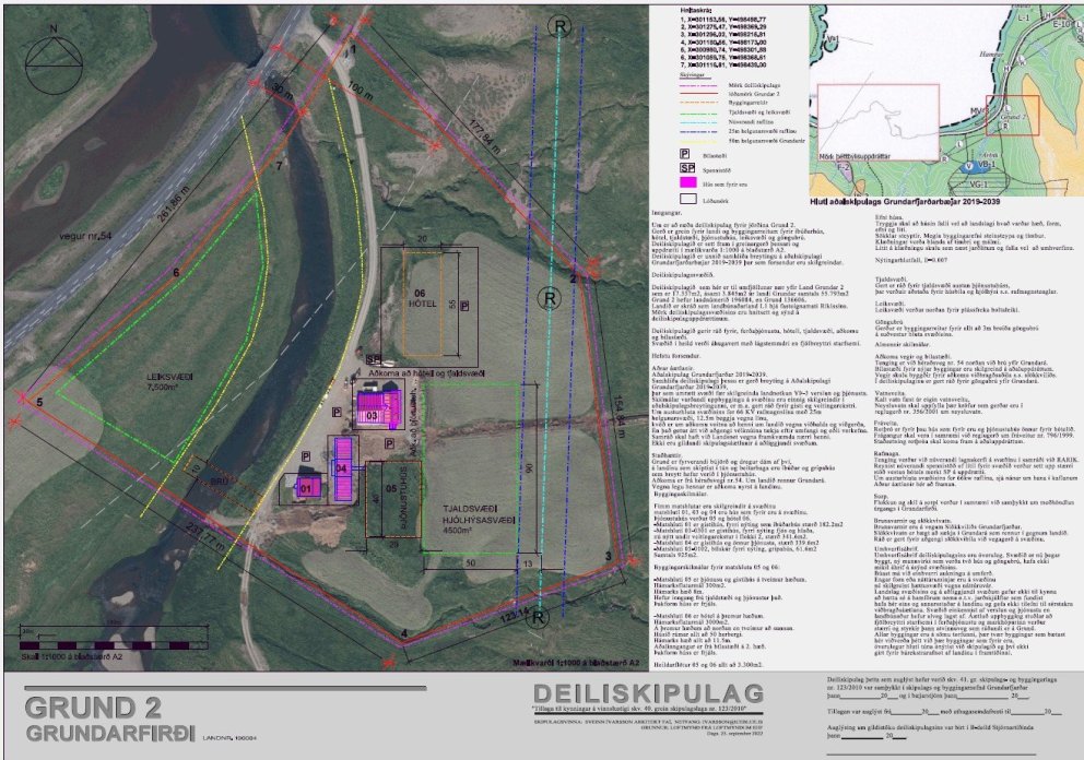 Grund 2 - breyting á aðalskipulagi og nýtt deiliskipulag vegna starfsemi á sviði ferðaþjónustu