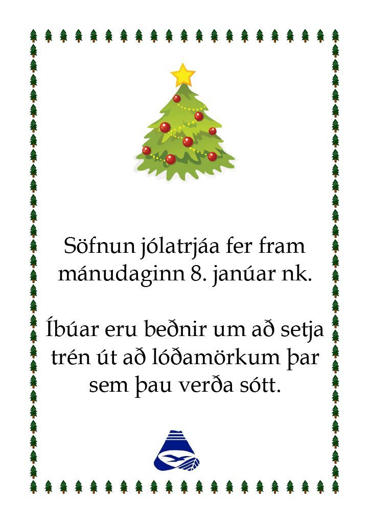 Söfnun jólatrjáa