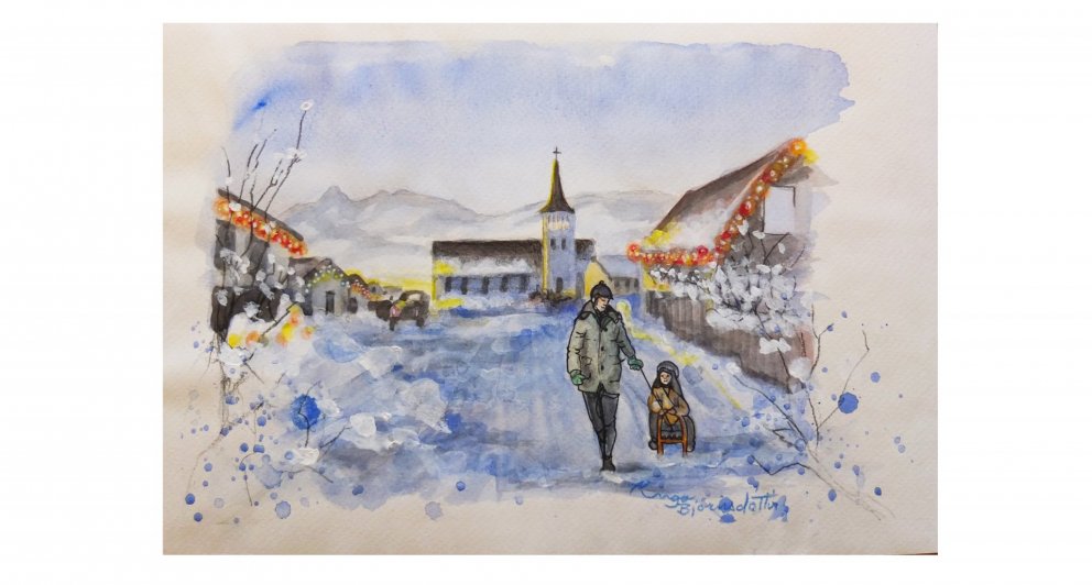 Teikning: Inga Björnsdóttir.