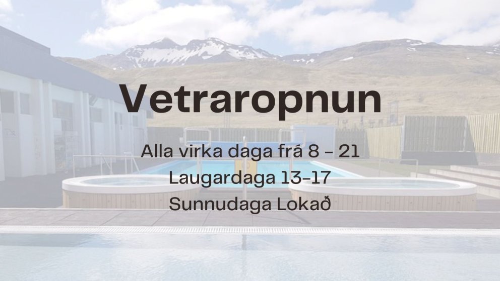 Sundlaug - Vetraropnun